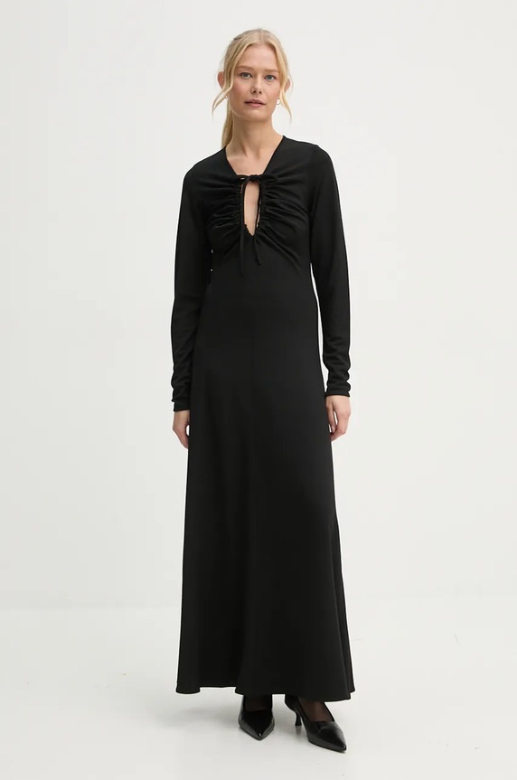 Šaty By Malene Birger DEIJA s elastanom čierna Q71583018
