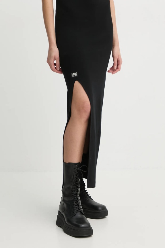 G-Star rochie din bumbac negru D26412.D487