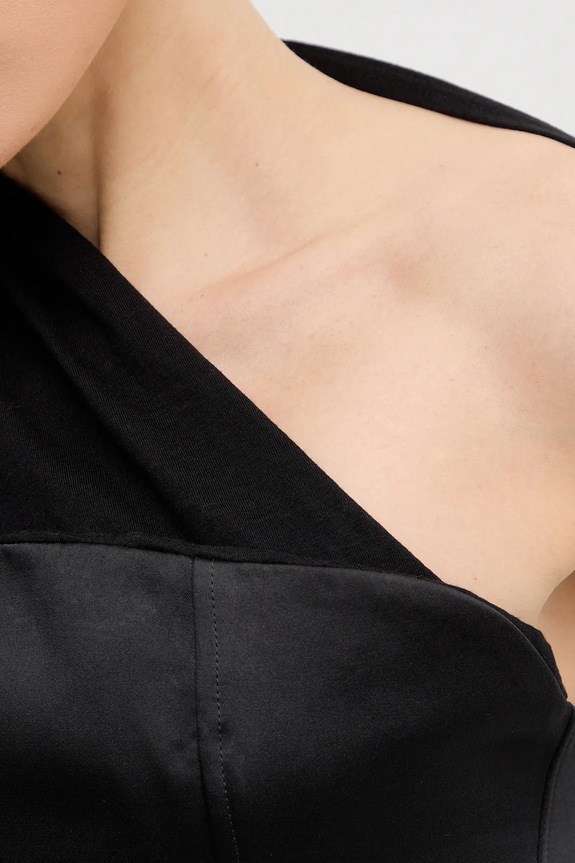 Vunena majica PRESSIAT PRE119FW24 crna