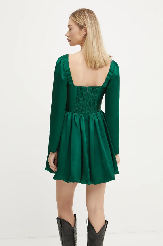 Šaty Abercrombie & Fitch KI159.5085.330 zelená AW24