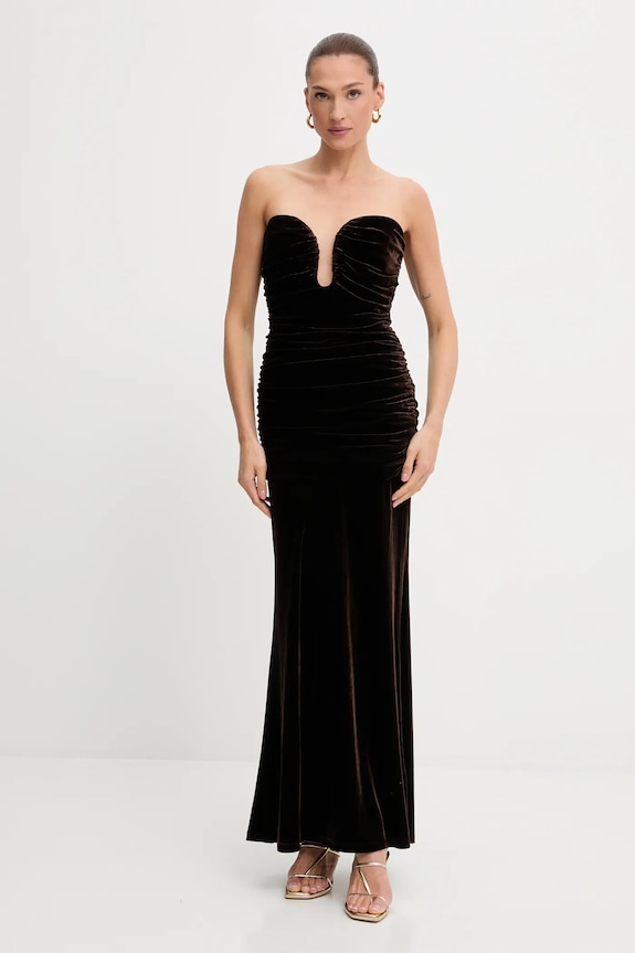 Obleka Bardot ELVIRA 59692DB rjava AW25