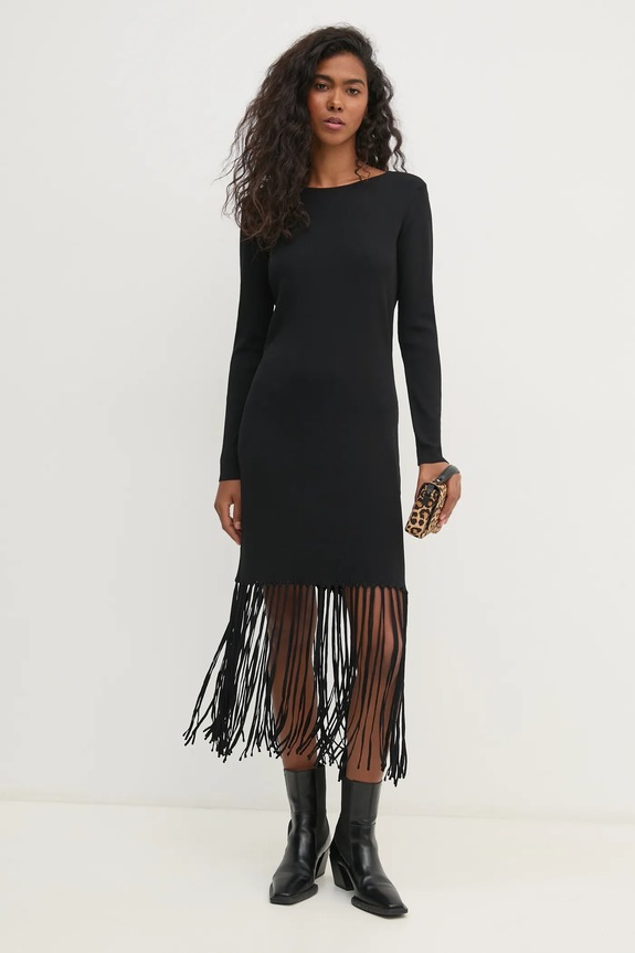 Pedro del Hierro rochie 6198624 negru AW24