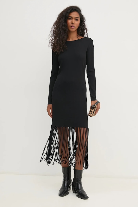Pedro del Hierro rochie 6198624 negru AW24