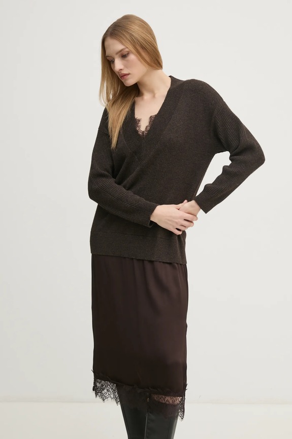 Pedro del Hierro sukienka 6198629 brązowy AW24