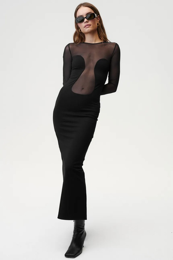 Undress Code sukienka Sleek Silhouette Dress 731UC czarny AW24