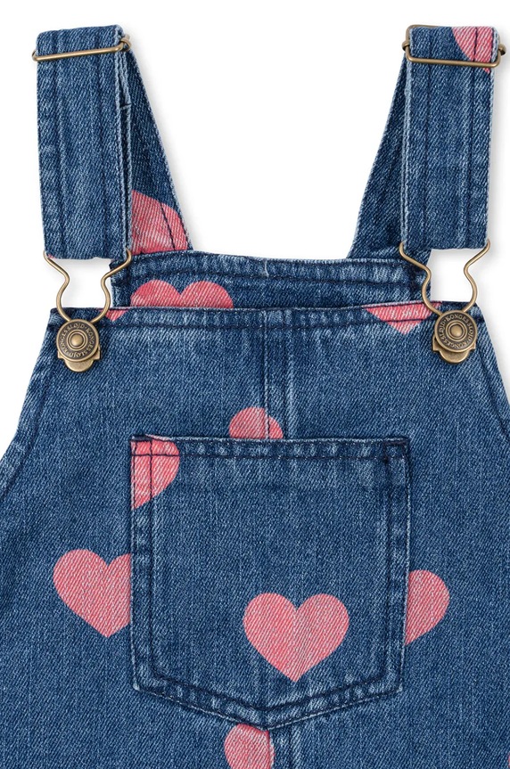 Dětské riflové šaty Konges Sløjd MAGOT OVERALL DRESS GOTS modrá KS101588