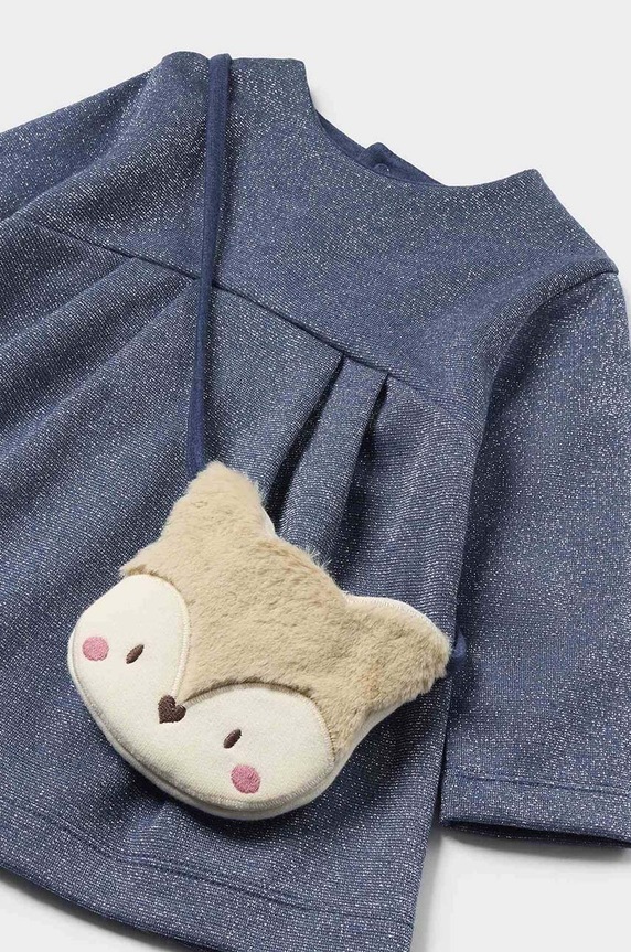 Παιδικό φόρεμα με τσάντα Mayoral 2915.4E.Baby.9BYH μπλε AW24