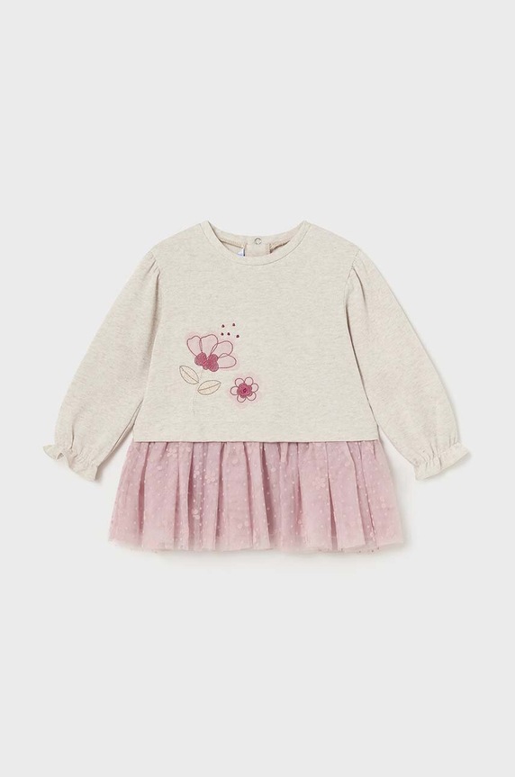 Dívčí šaty Mayoral mini růžová 2919.4G.Baby.9BYH