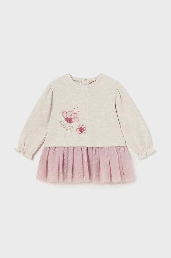 Dívčí šaty Mayoral mini růžová 2919.4G.Baby.9BYH