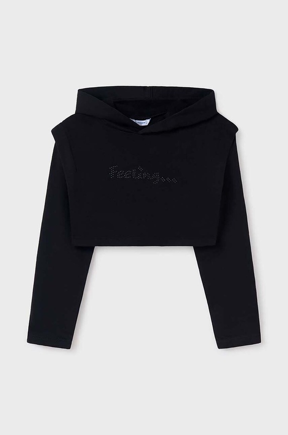Mayoral rochie din bumbac pentru copii 7986.8G.Junior.9BYH negru AW24