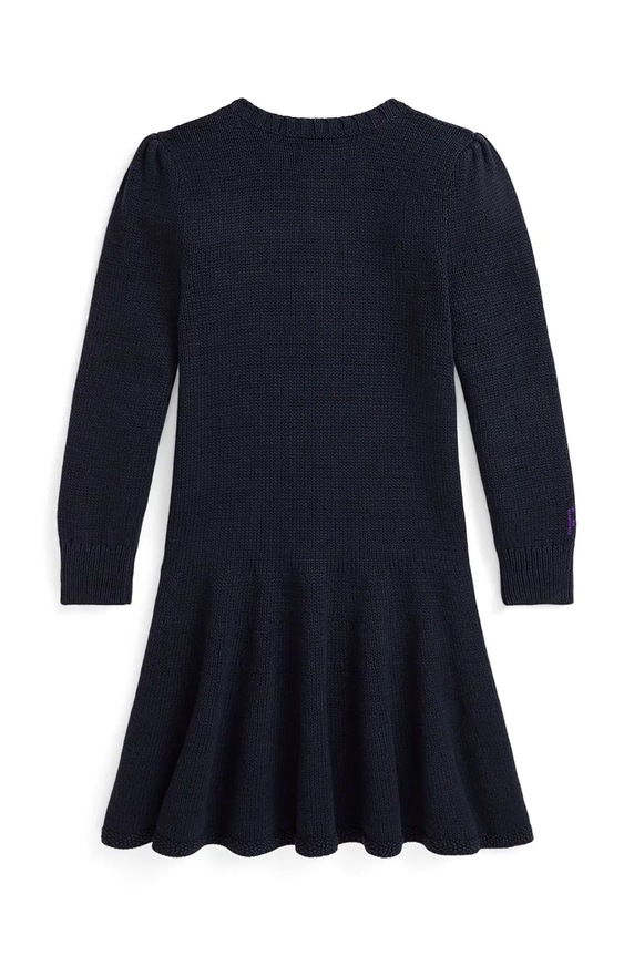 Djevojčice Dječja pamučna haljina Polo Ralph Lauren 312950801001 mornarsko plava