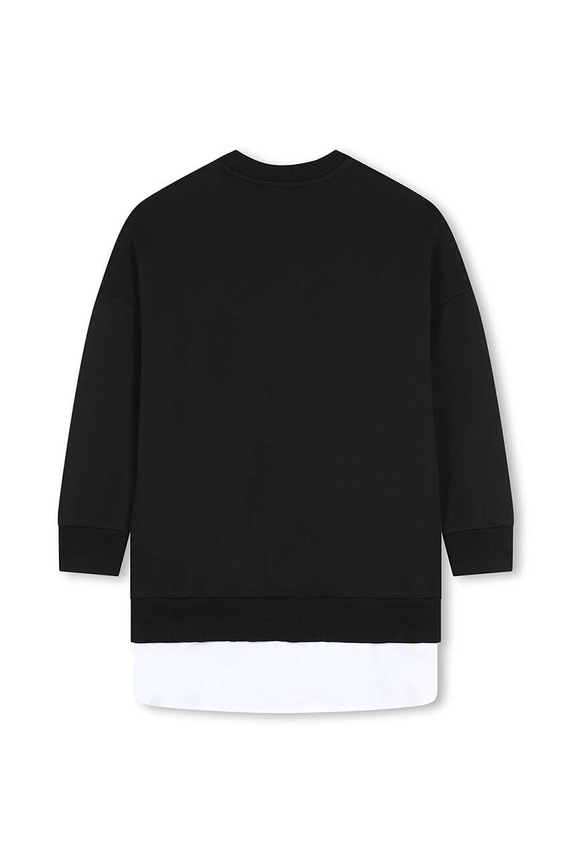 Παιδικό φόρεμα Dkny D62067.114.150 μαύρο AW24