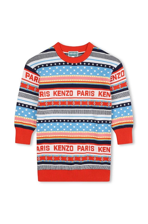 Dievčenské šaty Kenzo Kids K60686. viacfarebná AW24