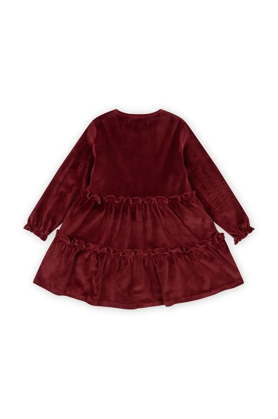 Konges Sløjd rochie fete JINGLE DRESS GRS KS101995 rosu AW24