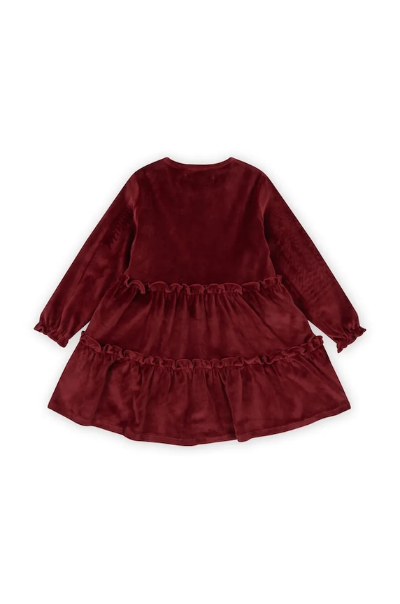 Konges Sløjd rochie fete JINGLE DRESS GRS KS101995 rosu AW24