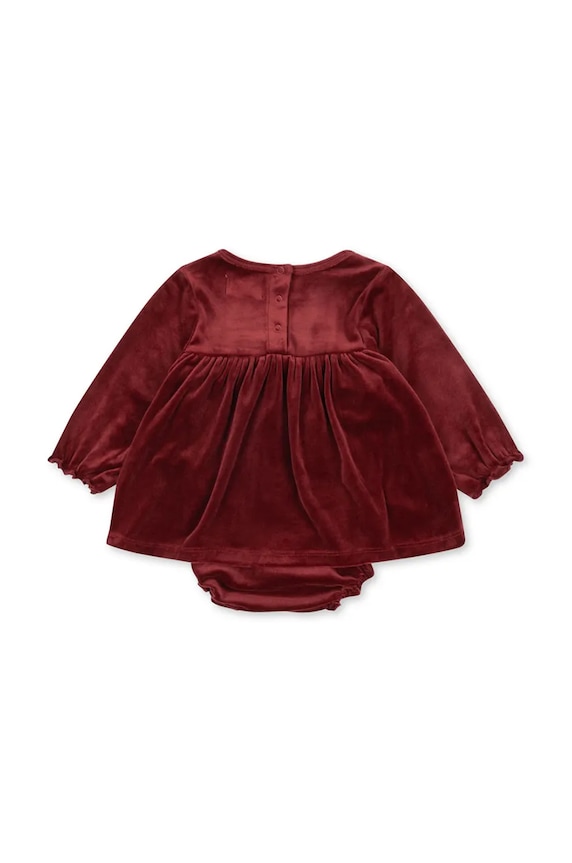 Kojenecké šaty Konges Sløjd JINGLE ROMPER DRESS GRS KS101998 červená AW24