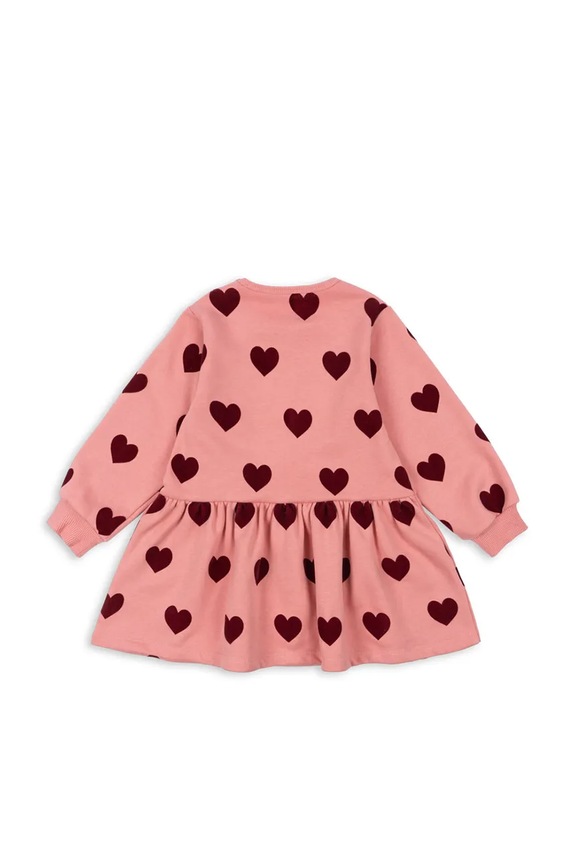 Dječja haljina Konges Sløjd LOU SWEAT DRESS OCS KS102019 roza SS25
