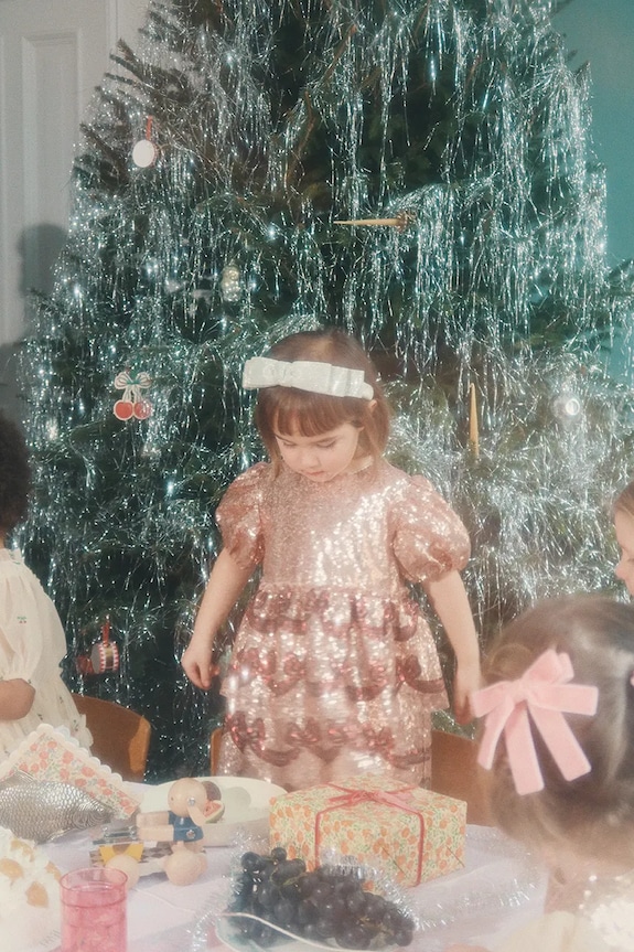 Dječja haljina Konges Sløjd STARLA BOW WOW DRESS KS102116