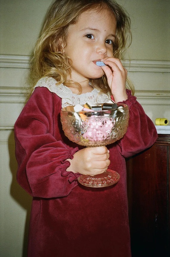 Dječja haljina Konges Sløjd VENOLA DRESS GRS crvena KS102136