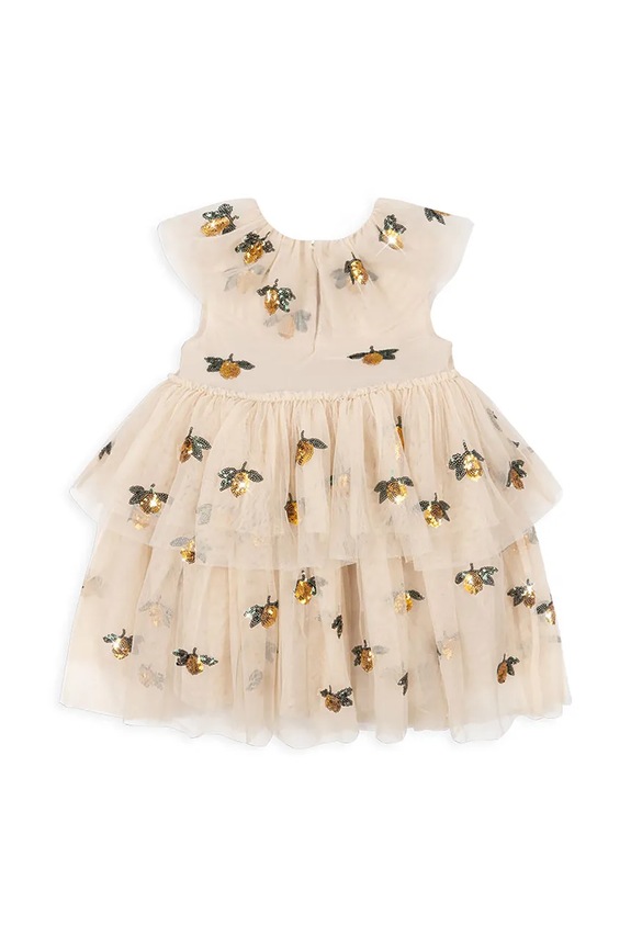 Παιδικό φόρεμα Konges Sløjd YVONNE FAIRY DRESS KS102156 μπεζ AW24