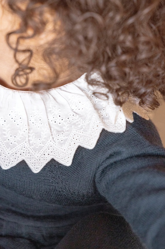 Otroška volnena obleka Tartine et Chocolat TZ30011.80.94 mornarsko modra