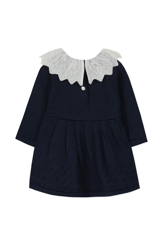 Deklice Otroška volnena obleka Tartine et Chocolat TZ30011.80.94 mornarsko modra