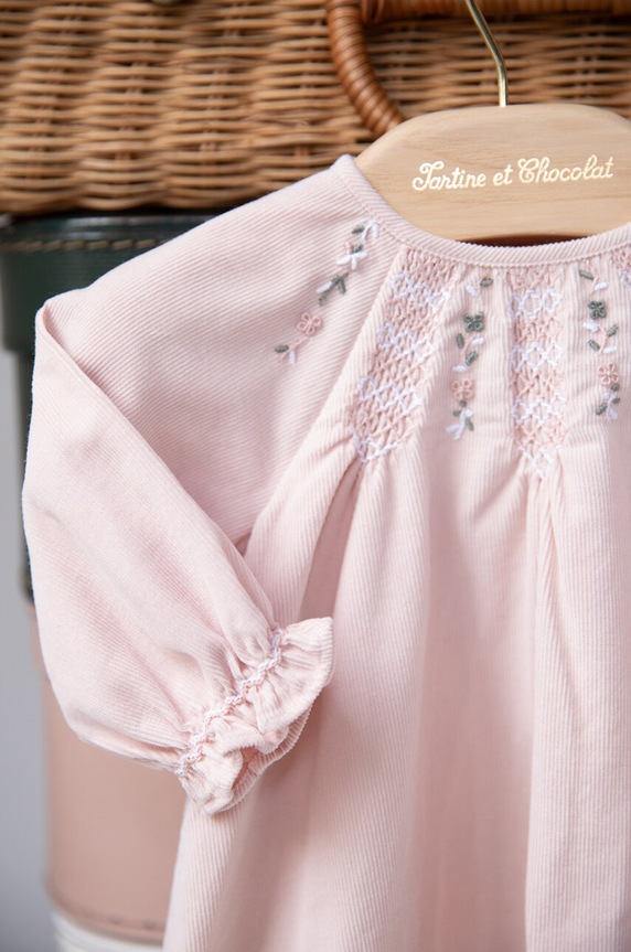 Παιδικό βαμβακερό φόρεμα Tartine et Chocolat TZ30191.67.74 ροζ