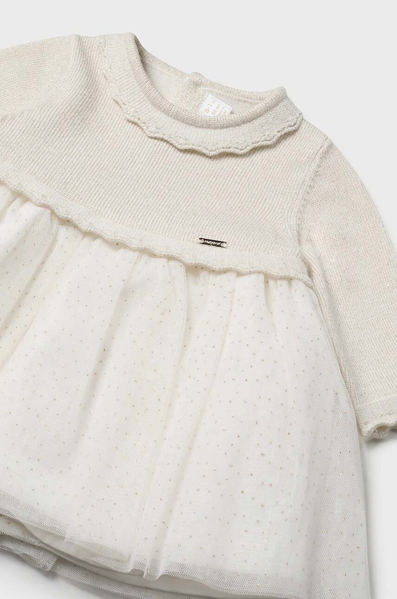 Φόρεμα μωρού Mayoral Newborn 2806.2L.Newborn.9BYH μπεζ AW24