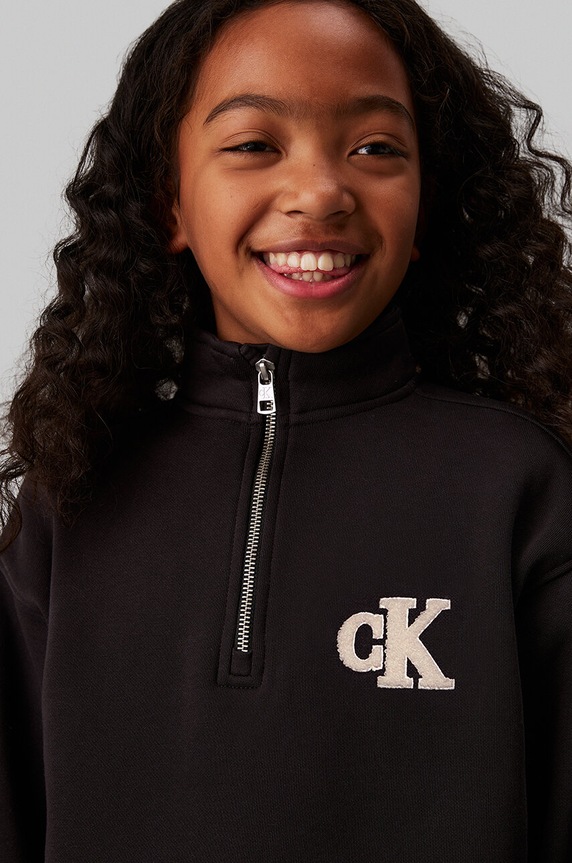 Calvin Klein Jeans sukienka dziecięca IG0IG02670.9BYH. czarny