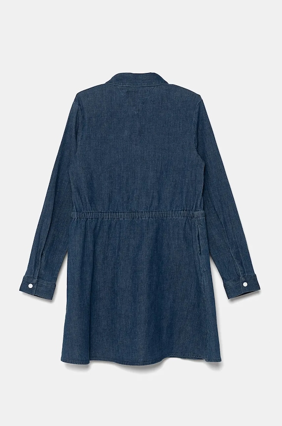 Детска дънкова рокля Tommy Hilfiger KG0KG08501.9BYH. тъмносин AW24