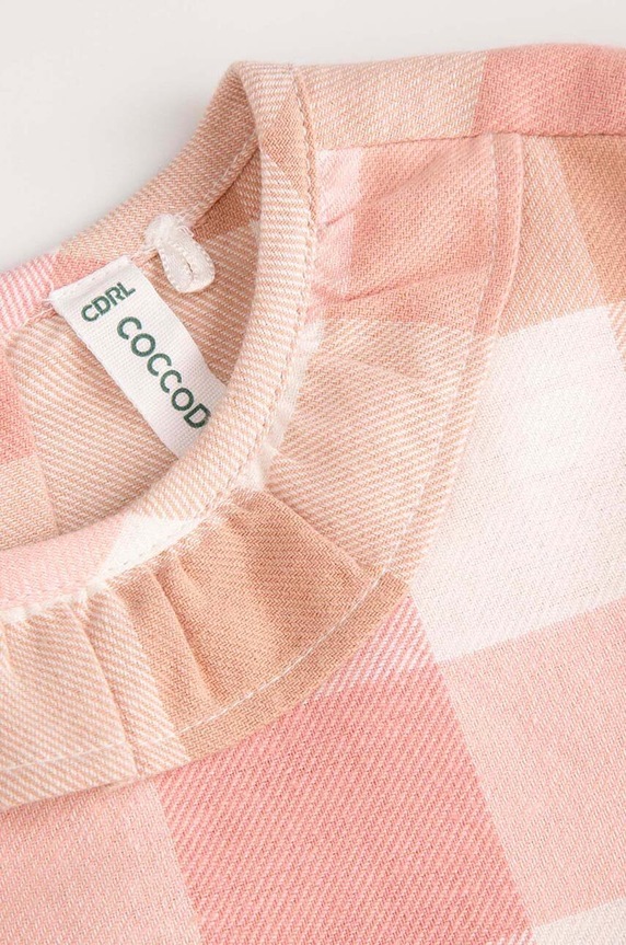 Момиче Бебешка памучна рокля Coccodrillo ZC4128101FGN бял