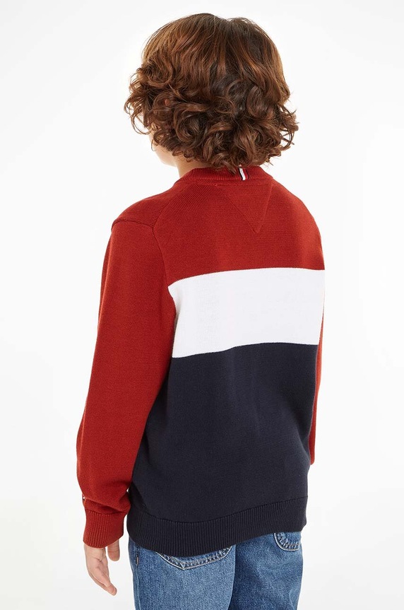 Tommy Hilfiger sweter bawełniany dziecięcy KB0KB09150.9BYH.128.176