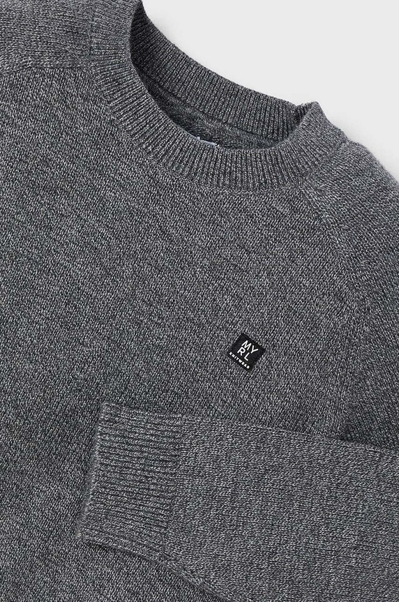 Mayoral sweter z domieszką wełny dziecięcy 311.5F.Mini.9BYH szary AW24