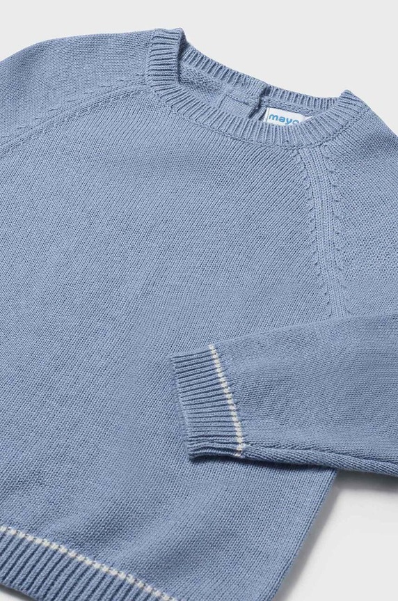Mayoral sweter z domieszką wełny dziecięcy 351.3G.Baby.9BYH niebieski AW24
