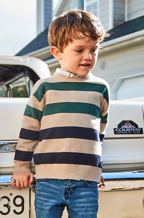 Mayoral sweter z domieszką wełny dziecięcy z domieszką wełny zielony 4338.5C.Mini.9BYH