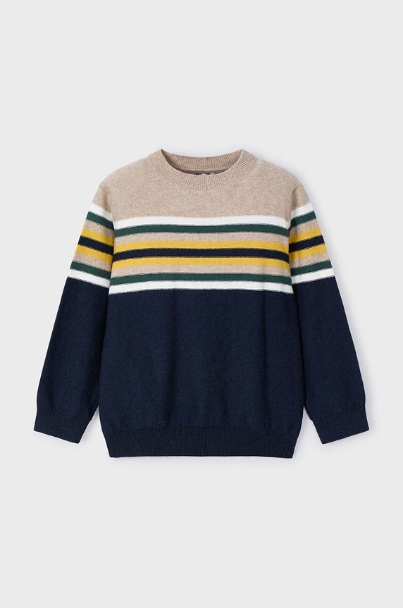Mayoral sweter z domieszką wełny dziecięcy z domieszką wełny granatowy 4351.5F.Mini.9BYH