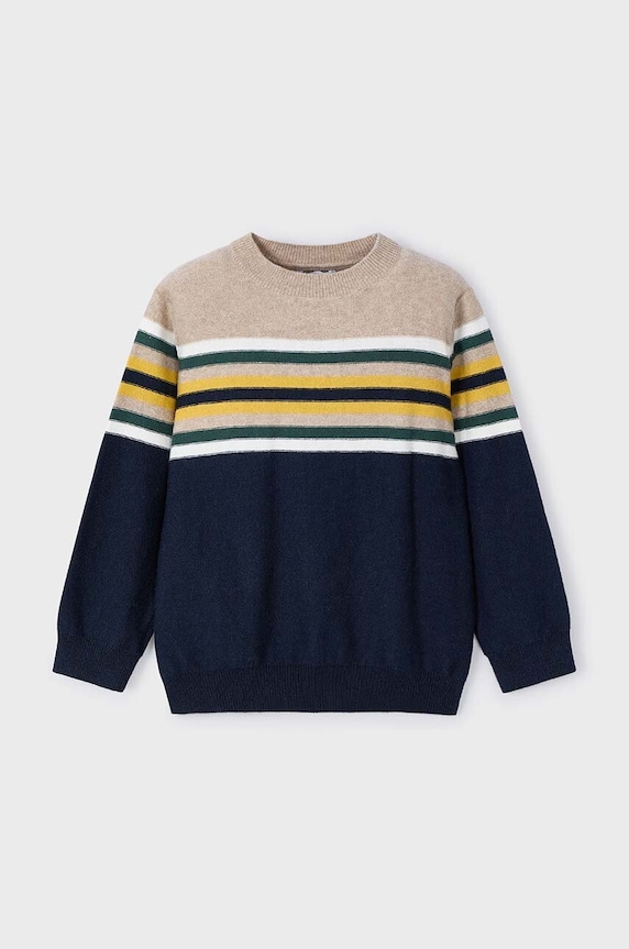 Mayoral sweter z domieszką wełny dziecięcy z domieszką wełny granatowy 4351.5F.Mini.9BYH