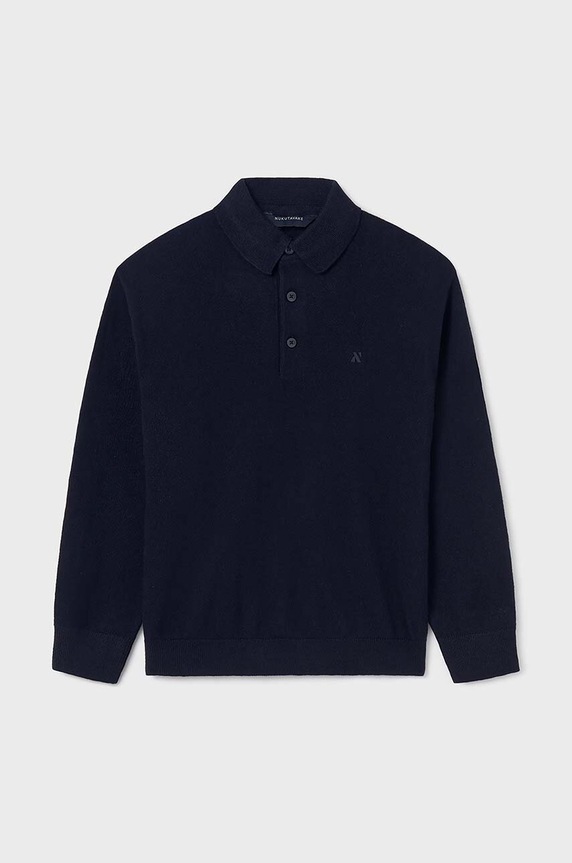 Mayoral sweter z domieszką wełny dziecięcy z domieszką wełny granatowy 7103.7C.Junior.9BYH