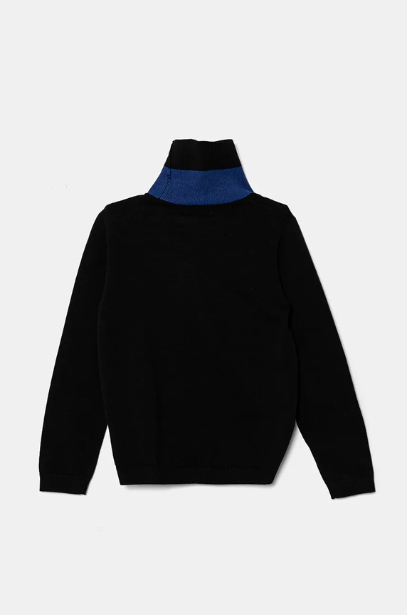 Calvin Klein Jeans sweter bawełniany dziecięcy IB0IB02221.9BYH czarny AW24
