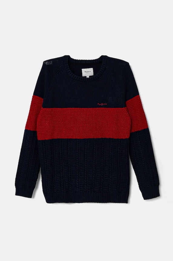 Pepe Jeans sweter bawełniany dziecięcy DALMAR pozostałe czerwony PB701229