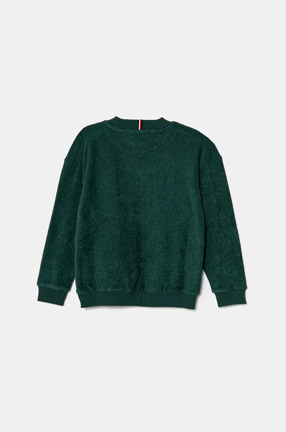 Dětský svetr Tommy Hilfiger KB0KB09186.9BYH.128.176 zelená AW24