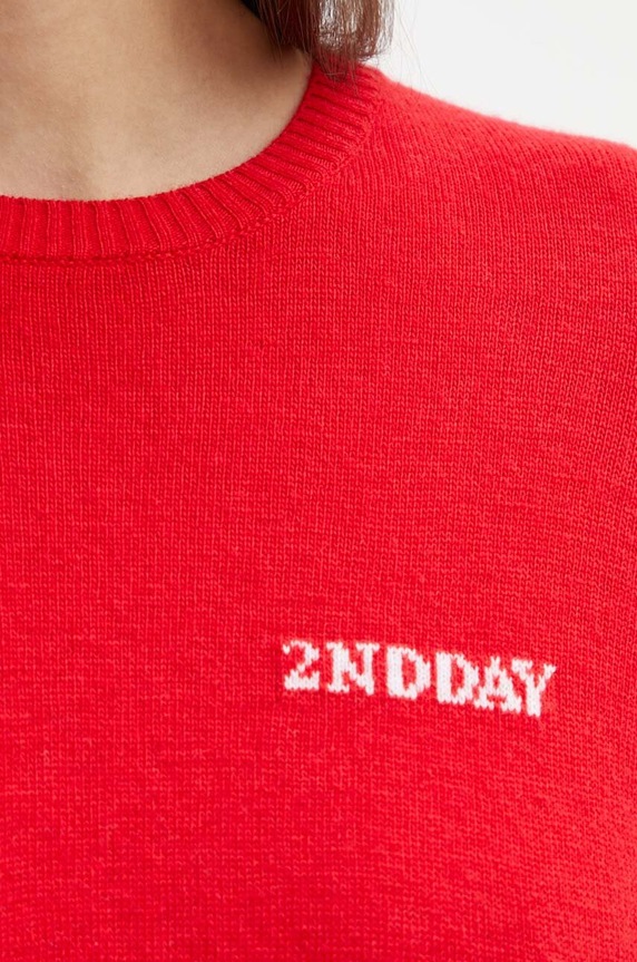 Pulover s dodatkom vune 2NDDAY 2ND Lance TT - Soft Wool Blen 2244340408