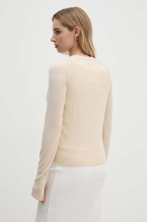 Ruházat Calvin Klein gyapjú kardigán K20K207574 bézs