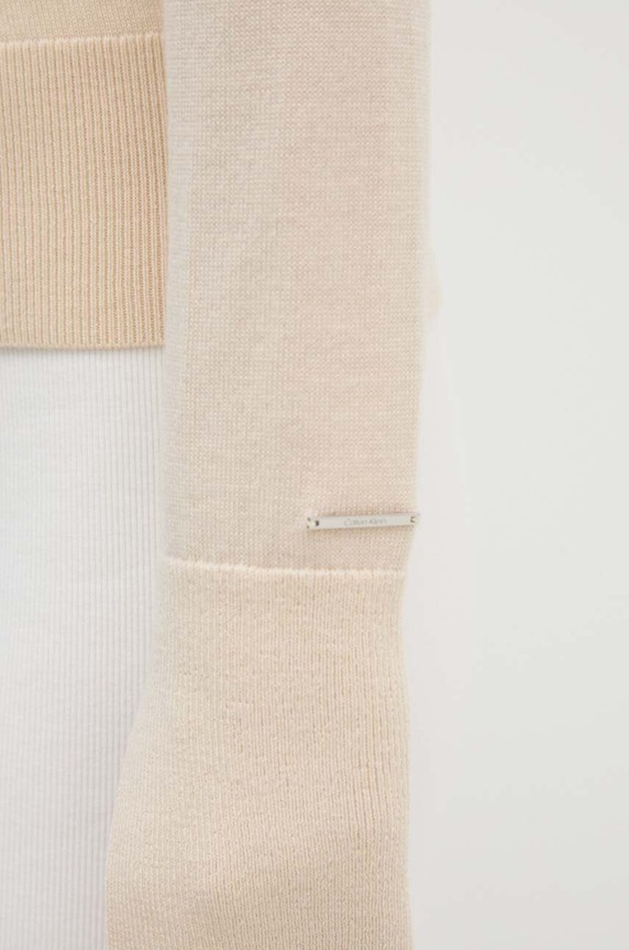 Calvin Klein gyapjú kardigán K20K207574 bézs