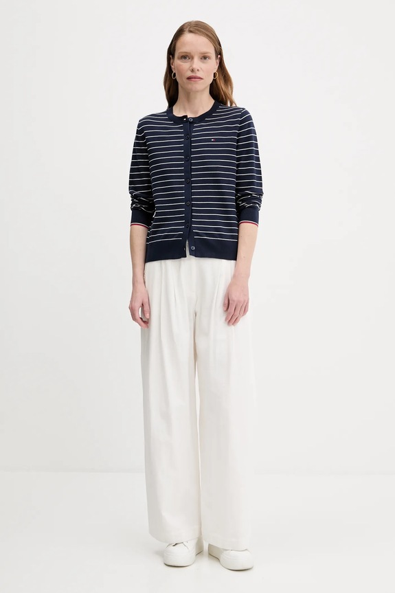 Tommy Hilfiger kardigán WW0WW42370 sötétkék SS26