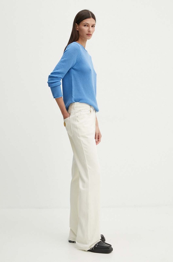 Βαμβακερό πουλόβερ Marc O'Polo 406605960447 μπλε AW24