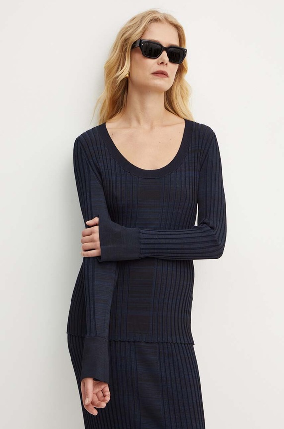 Pulover BOSS Planet friendly mornarsko plava 50518357