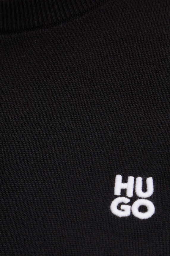 HUGO pulover de bumbac Scallia 50514296 negru