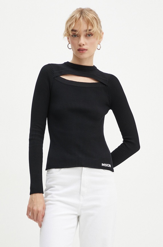 MSGM sweter pozostałe czarny 3741MDM227.247783