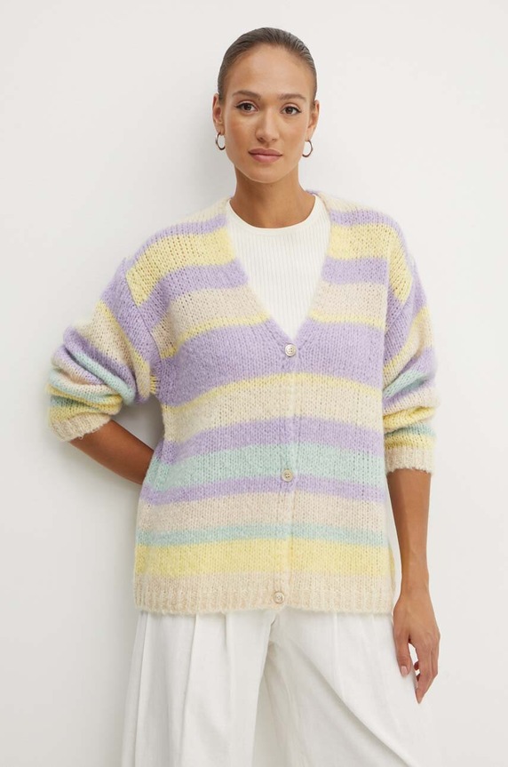 Weekend Max Mara kardigan wełniany multicolor 2425346011600